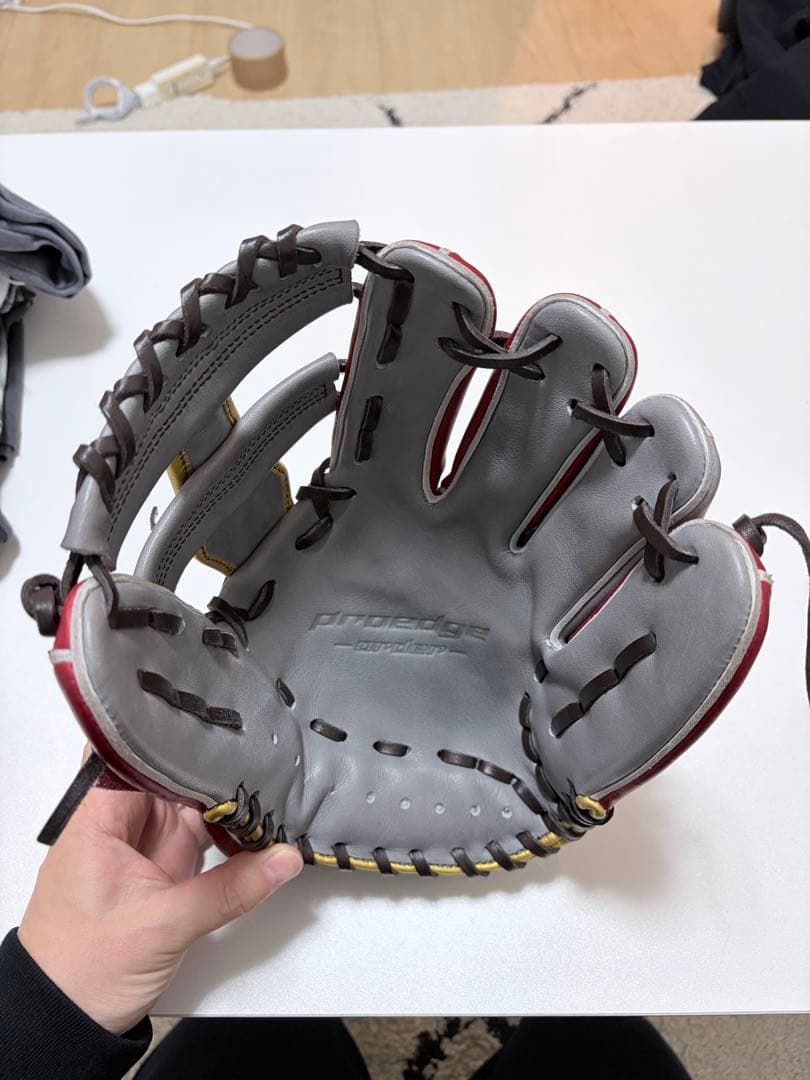 セール【極美品】SSK軟式グローブ 大人用　内野手用866型グラブ巾着