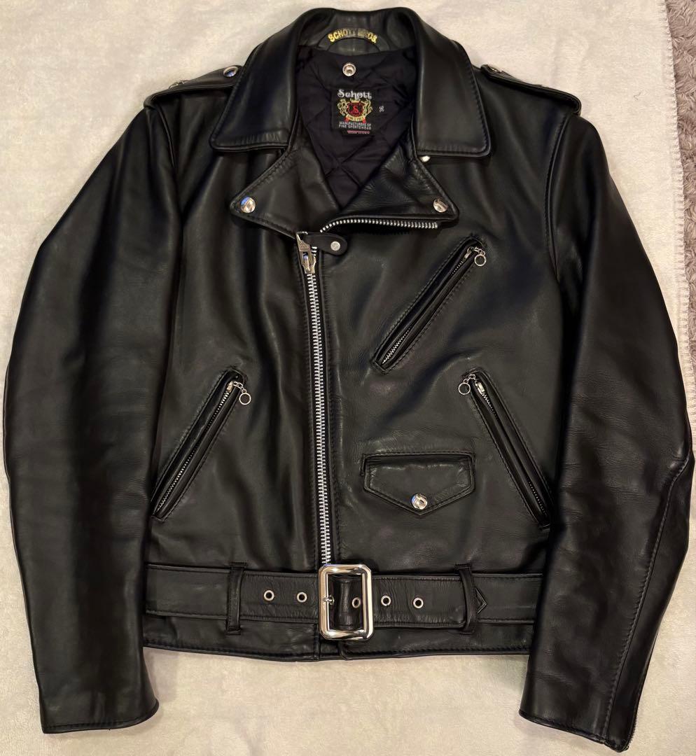 Schott 613US ワンスター ダブルライダース ショット 36 極美品