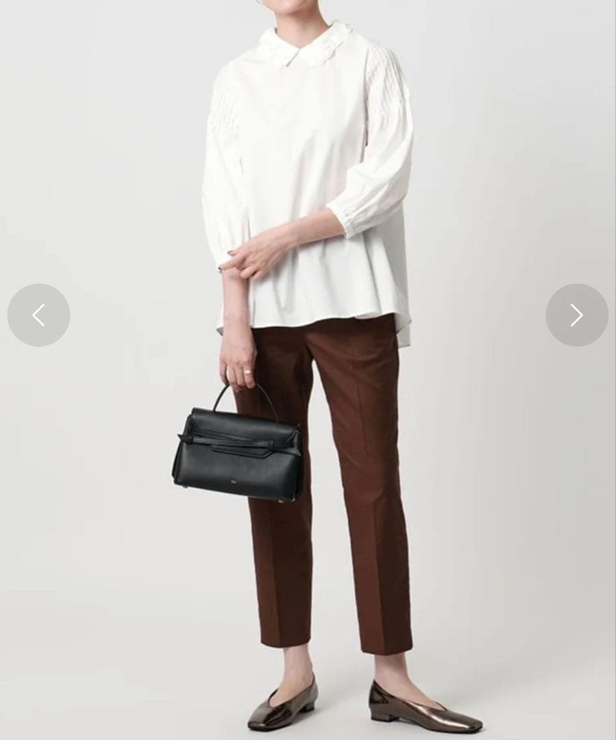未使用タグ付✨UNITED ARROWS 2WAYカラーブラウス ウォッシャブル