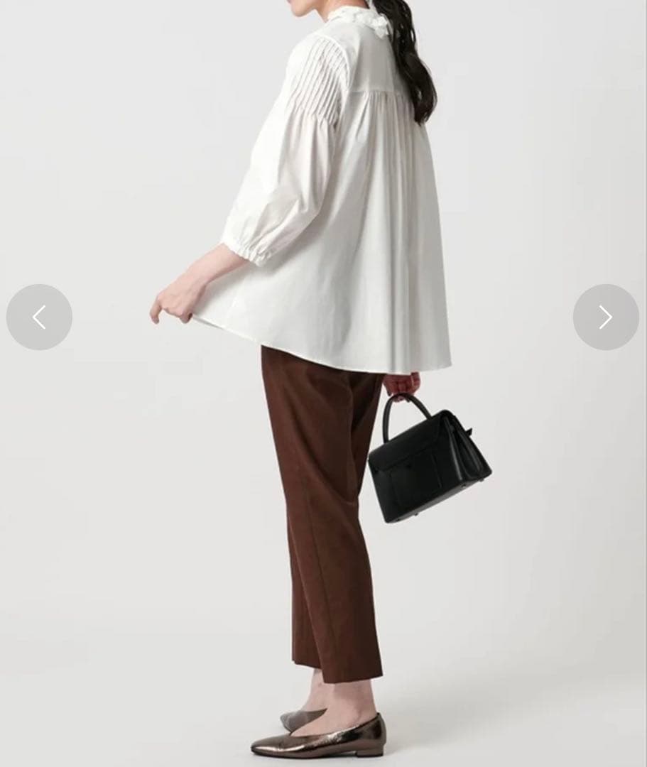 未使用タグ付✨UNITED ARROWS 2WAYカラーブラウス ウォッシャブル