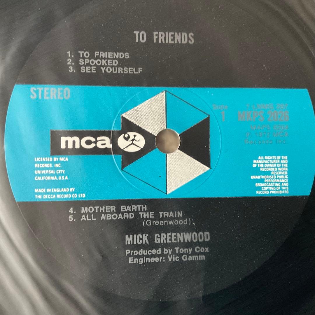 洋楽 MICK GREENWOOD