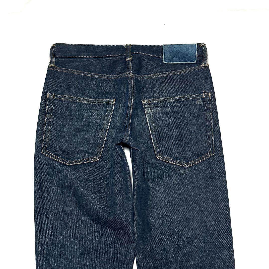visvim 03R ストレートデニム 日本製 濃紺W30L30上質鹿革パッチ