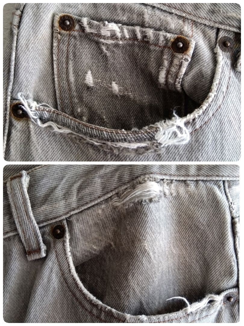 90s Levi’s リーバイス 501 ブラックデニムパンツ USA製 先染め