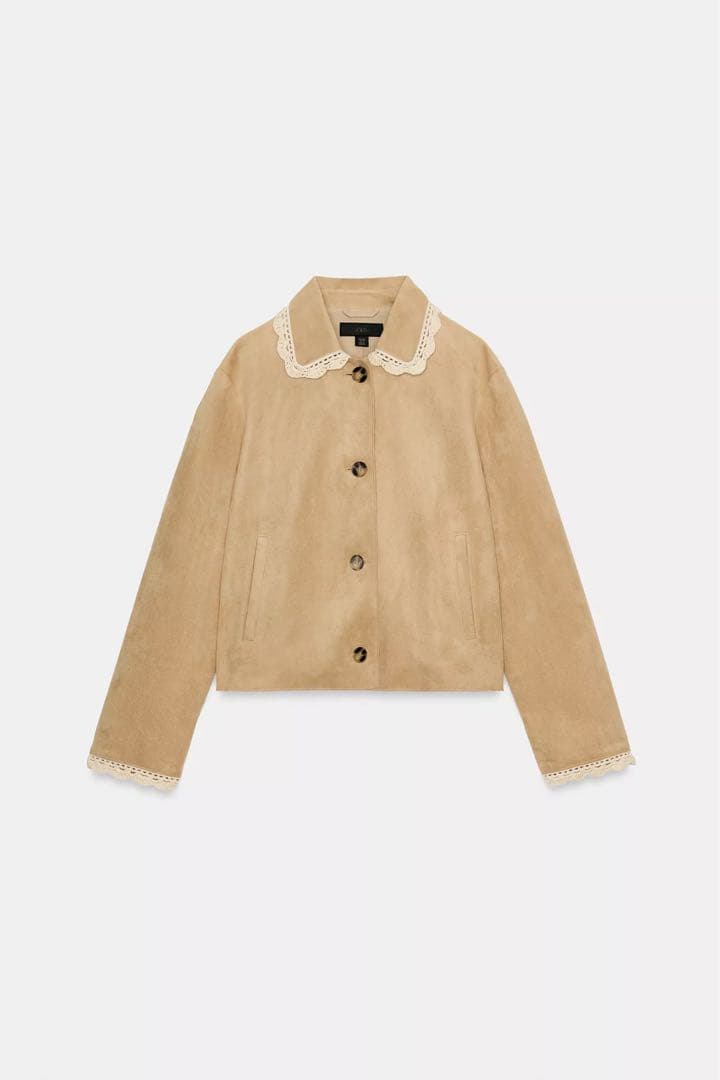 ZARA フェイクスエードジャケット