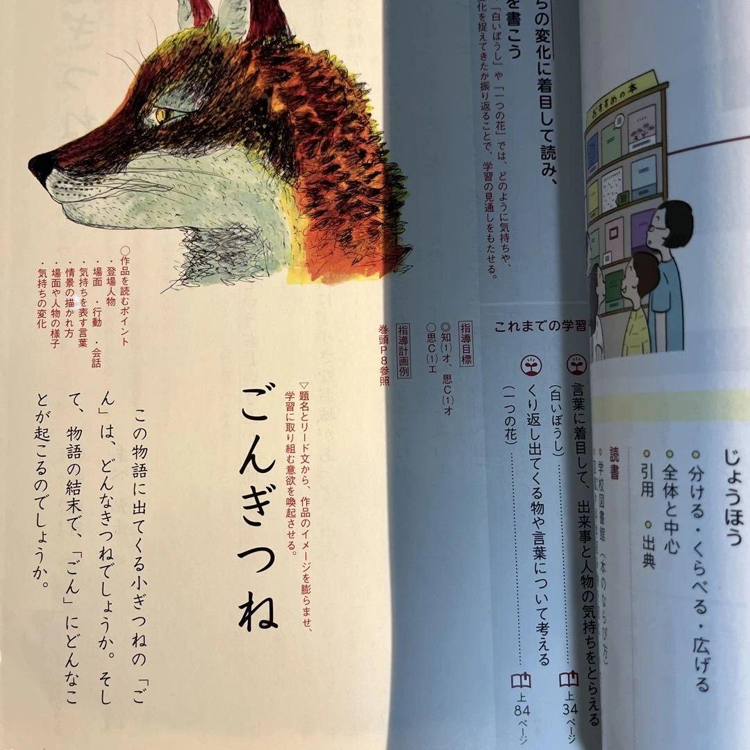 小学4年生　国語 上下(児童用教科書&学習指導別冊　朱書きセット