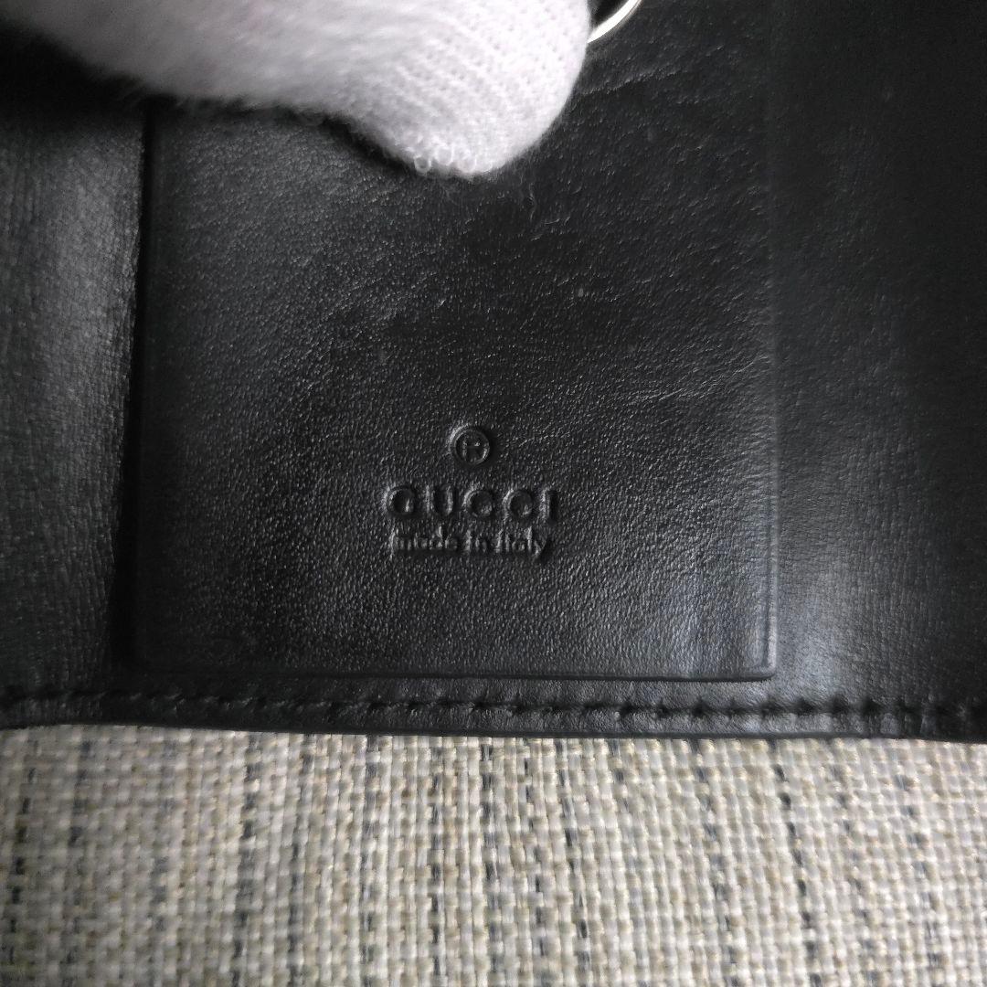 極美品　GUCCI　グッチ　グッチシマ　6連　キーケース　レザー　マーモント