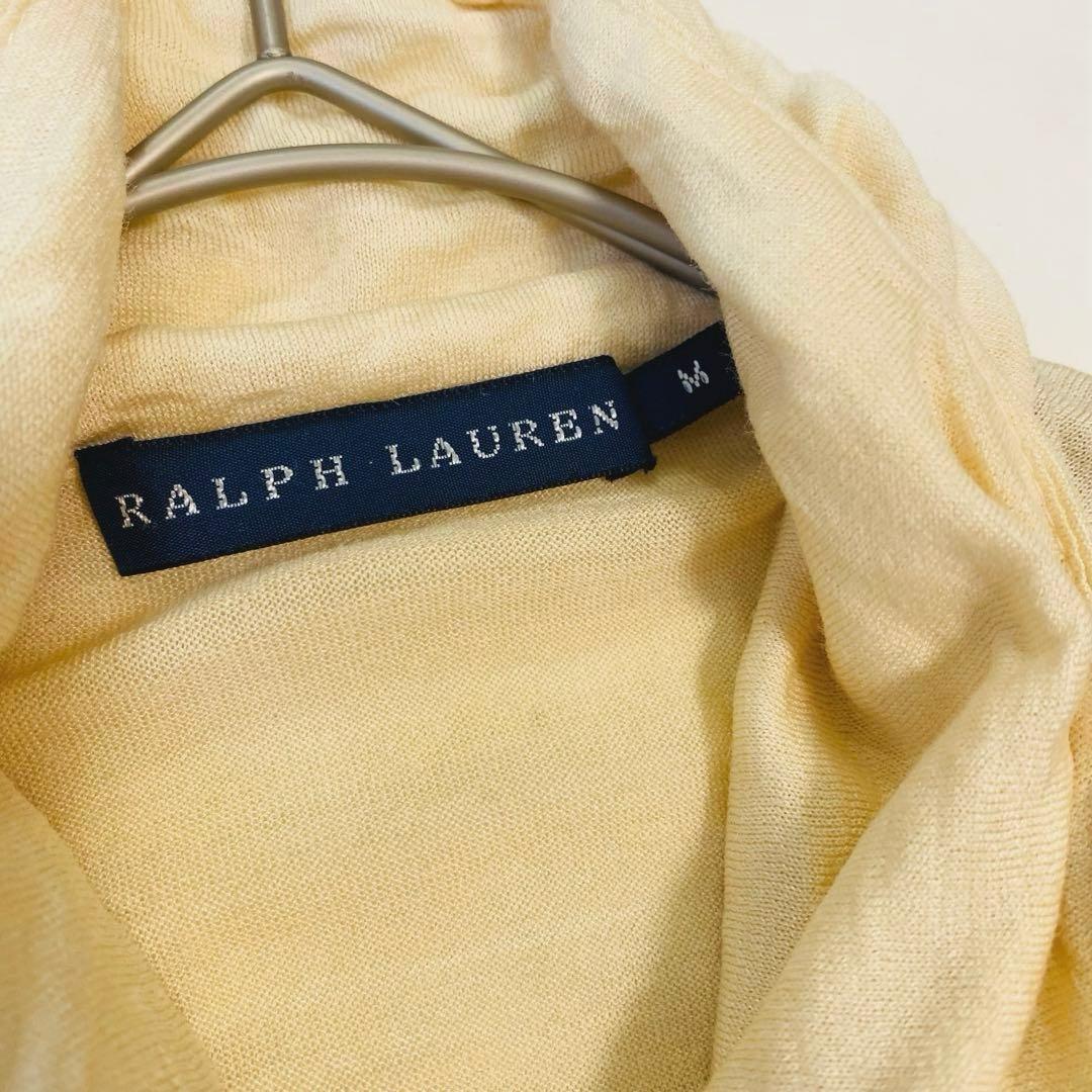 RALPH LAUREN ラルフローレン　シルク100%フリルボウタイブラウス