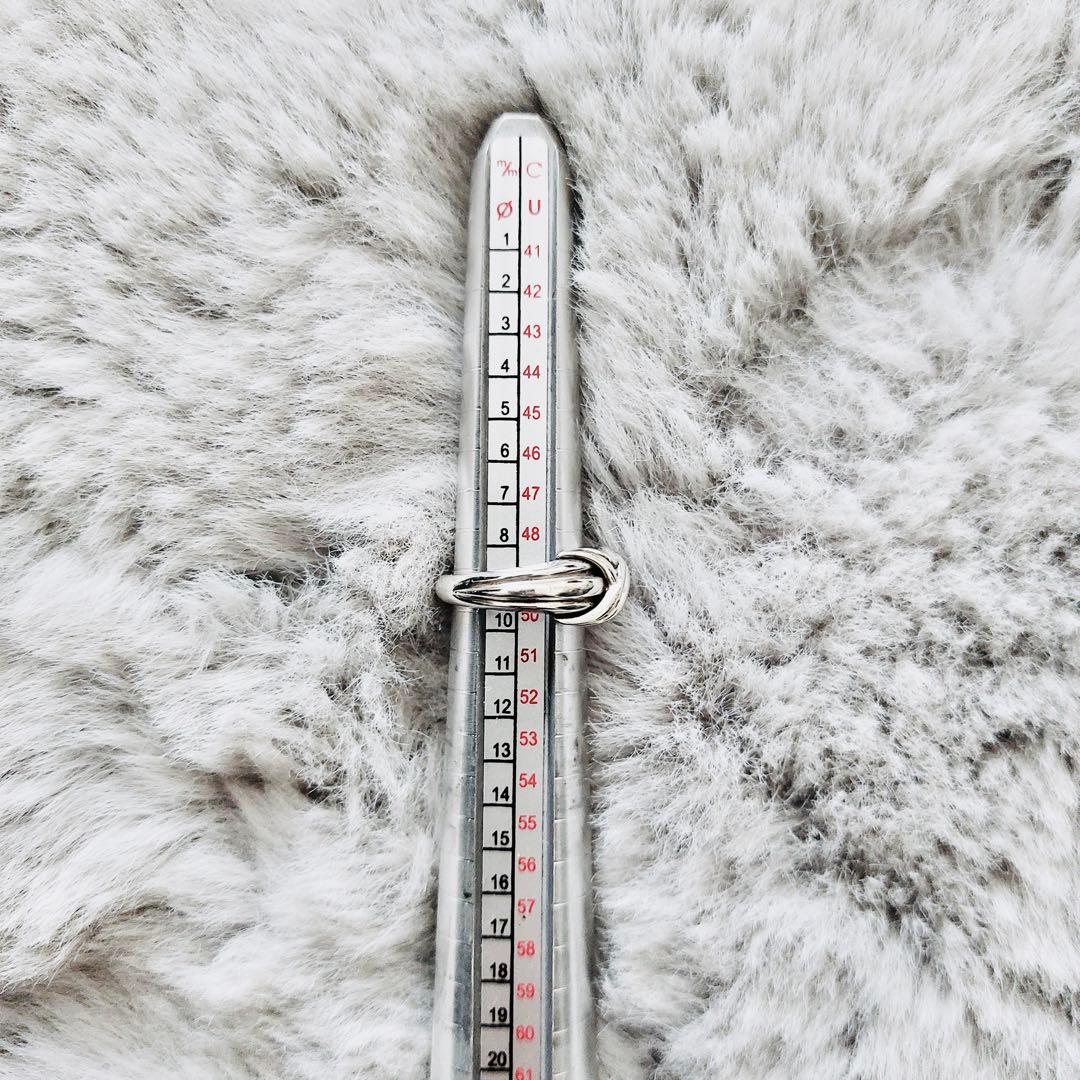 【美品】Tiffany ティファニーシグネチャーリング 指輪 9号