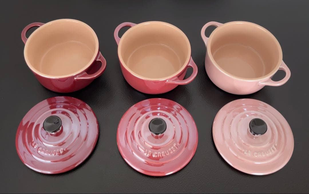 【Le Creuset (ルクルーゼ) 】食器セット　ミニココット　ラムカン