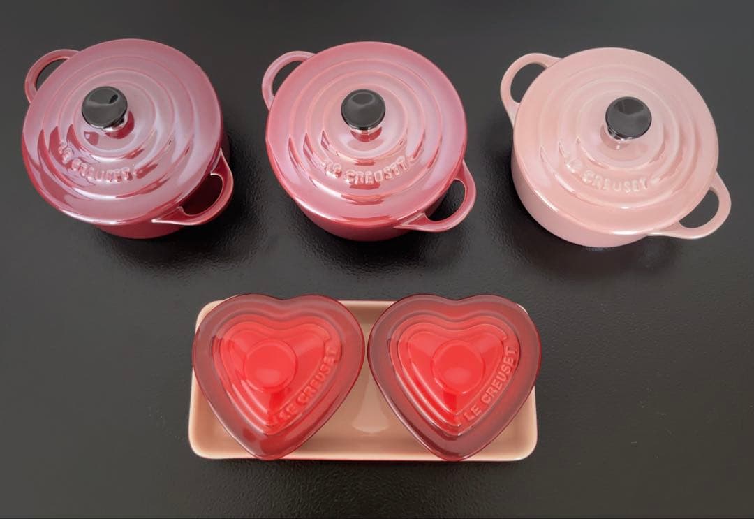 【Le Creuset (ルクルーゼ) 】食器セット　ミニココット　ラムカン