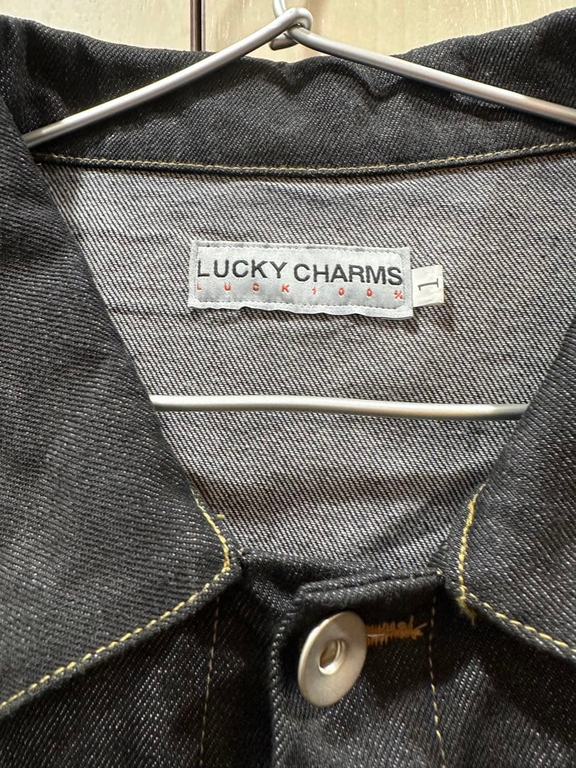 LUCKY CHARMS ブラックデニムジャケット　ソイングク　コンサート衣装
