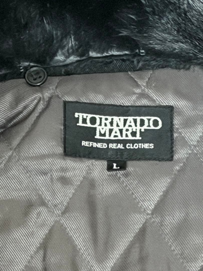 Tornado Mart ファー付きレザージャケット L