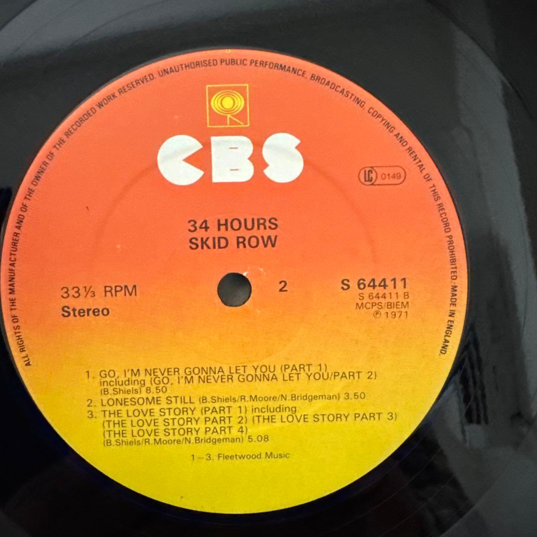 【UK初版/極美盤】SKID ROW / 34 HOURS (A1/B1)