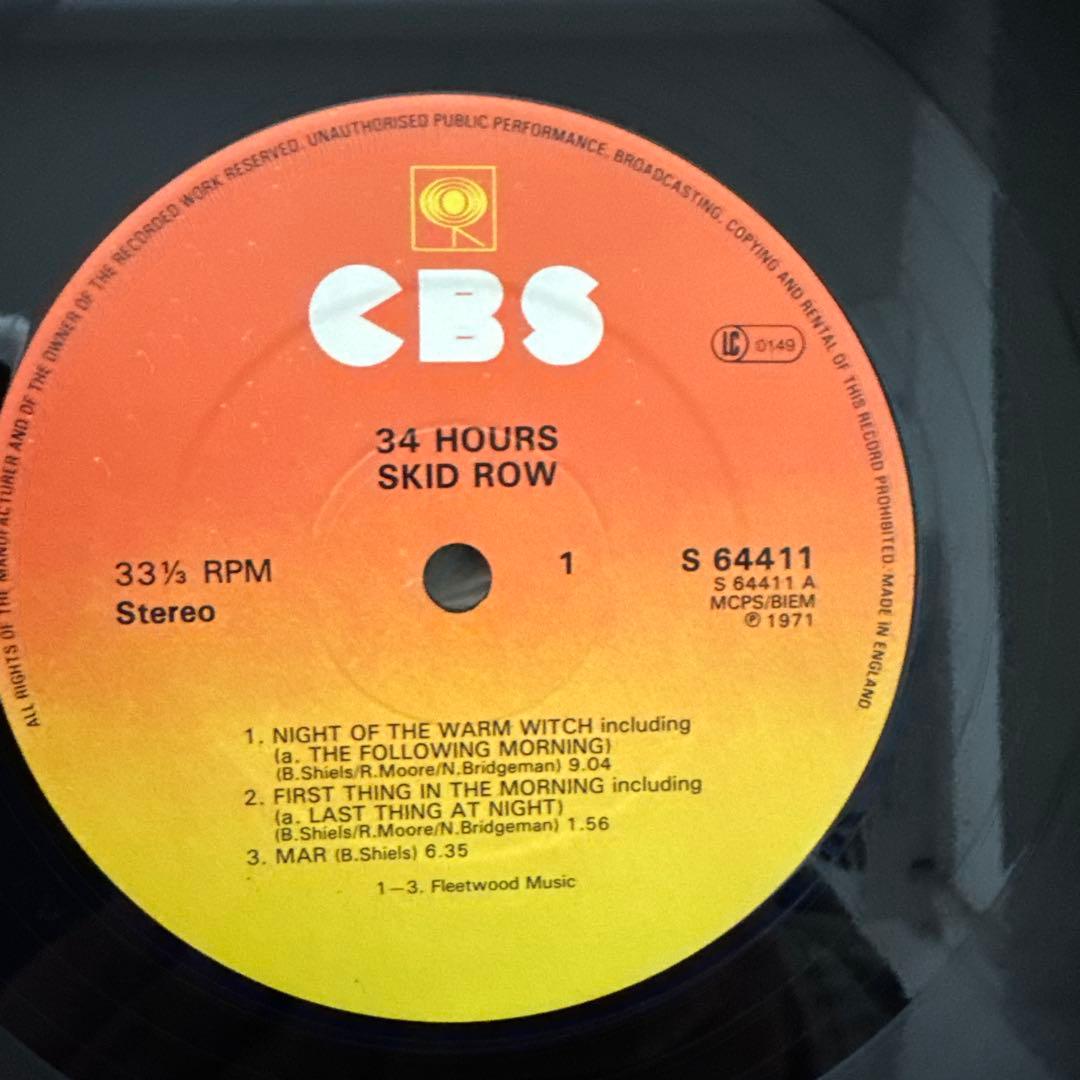 【UK初版/極美盤】SKID ROW / 34 HOURS (A1/B1)