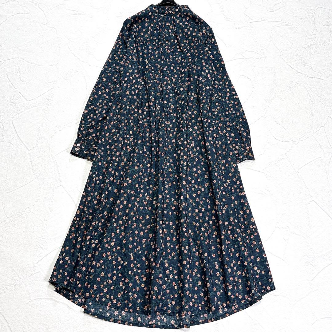 ✨美品✨パラスパレス　千日紅　フリル襟　ローンワンピース　3　日本製　ロング