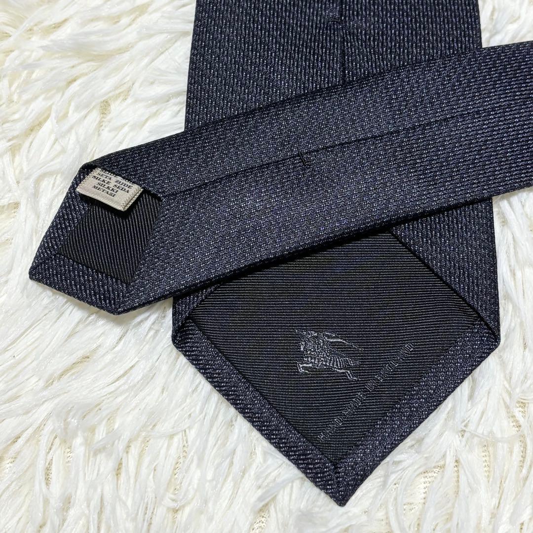 ✨ハンドメイド✨【ほぼ未使用】BURBERRY LONDON ネクタイ　ネイビー