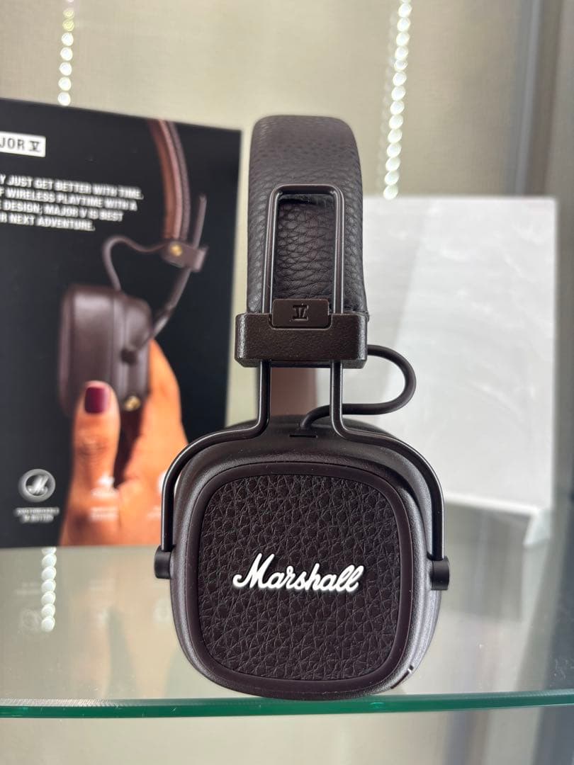 美品　Marshall ワイヤレスオンイヤーヘッドホン Major V ブラウン