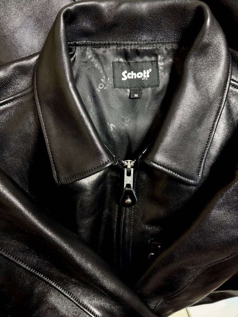 SCHOTT LEATHER JACKET レザートラッカージャケット M