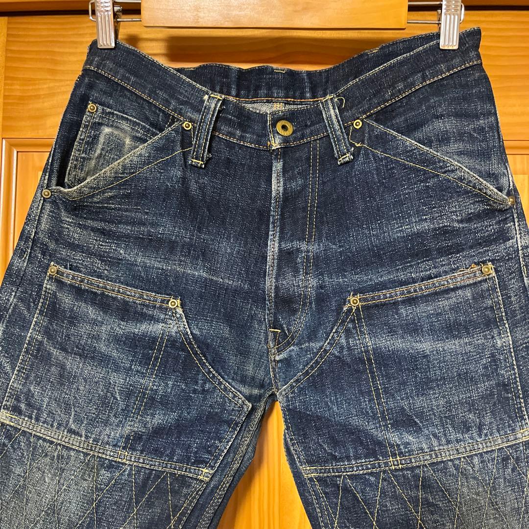 m*️様 トロフィークロージング　ダブルニーデニムパンツ
