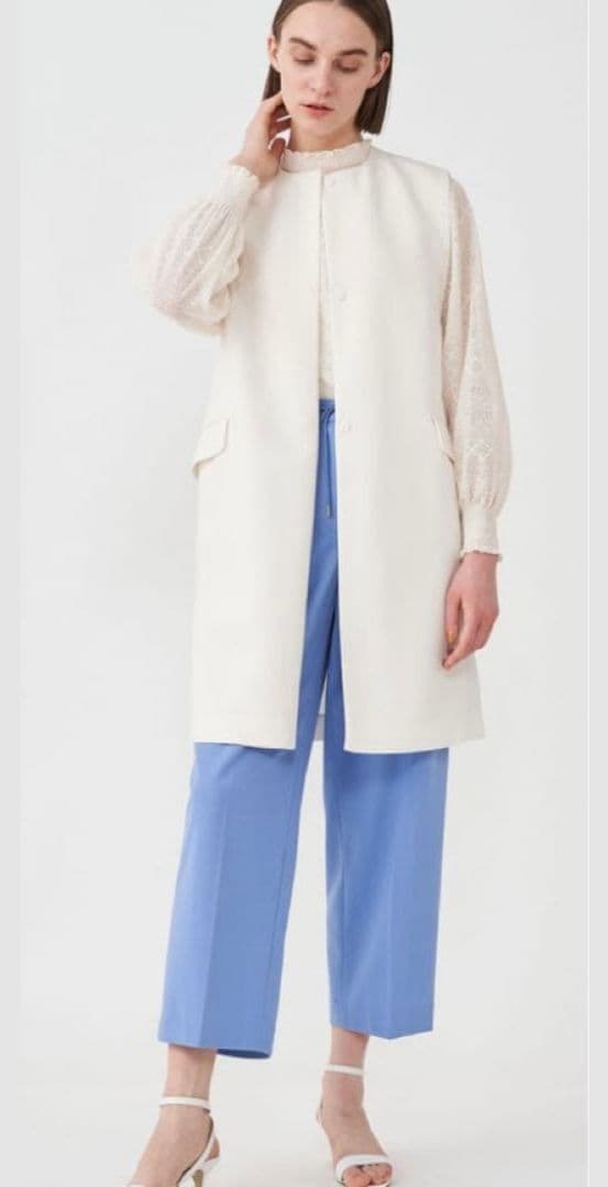 美品 Ballsey クルーネックロングジレ トゥモローランド