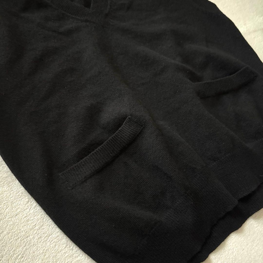 natu様商談中【マーガレットハウエル】カシミヤ混 ニットベスト ポケット付