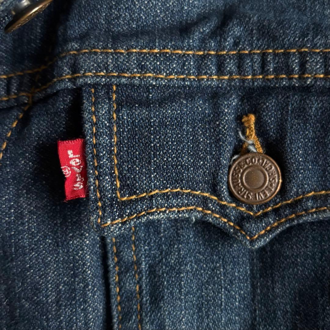 【00s Levi's】デニムジャケット　ボア　キルティング　メキシコ製　短丈