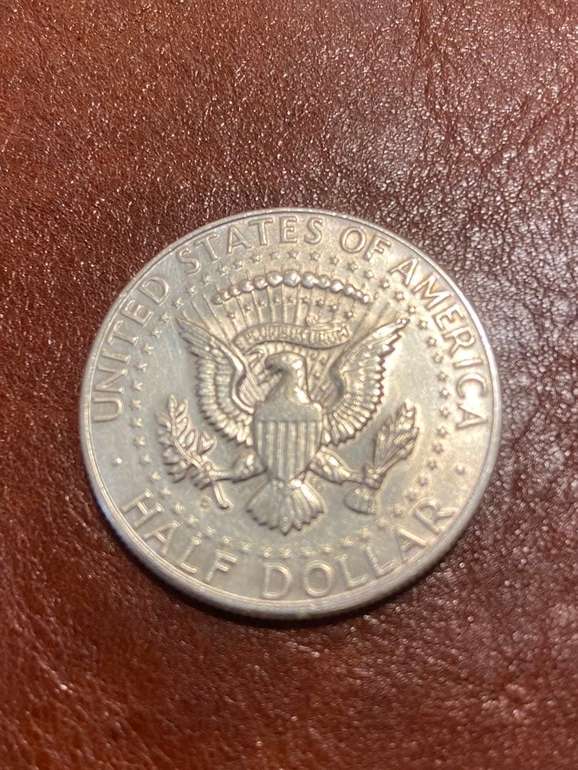 アメリカケネディ　ha-fudara-（50セント）銀貨1964年製