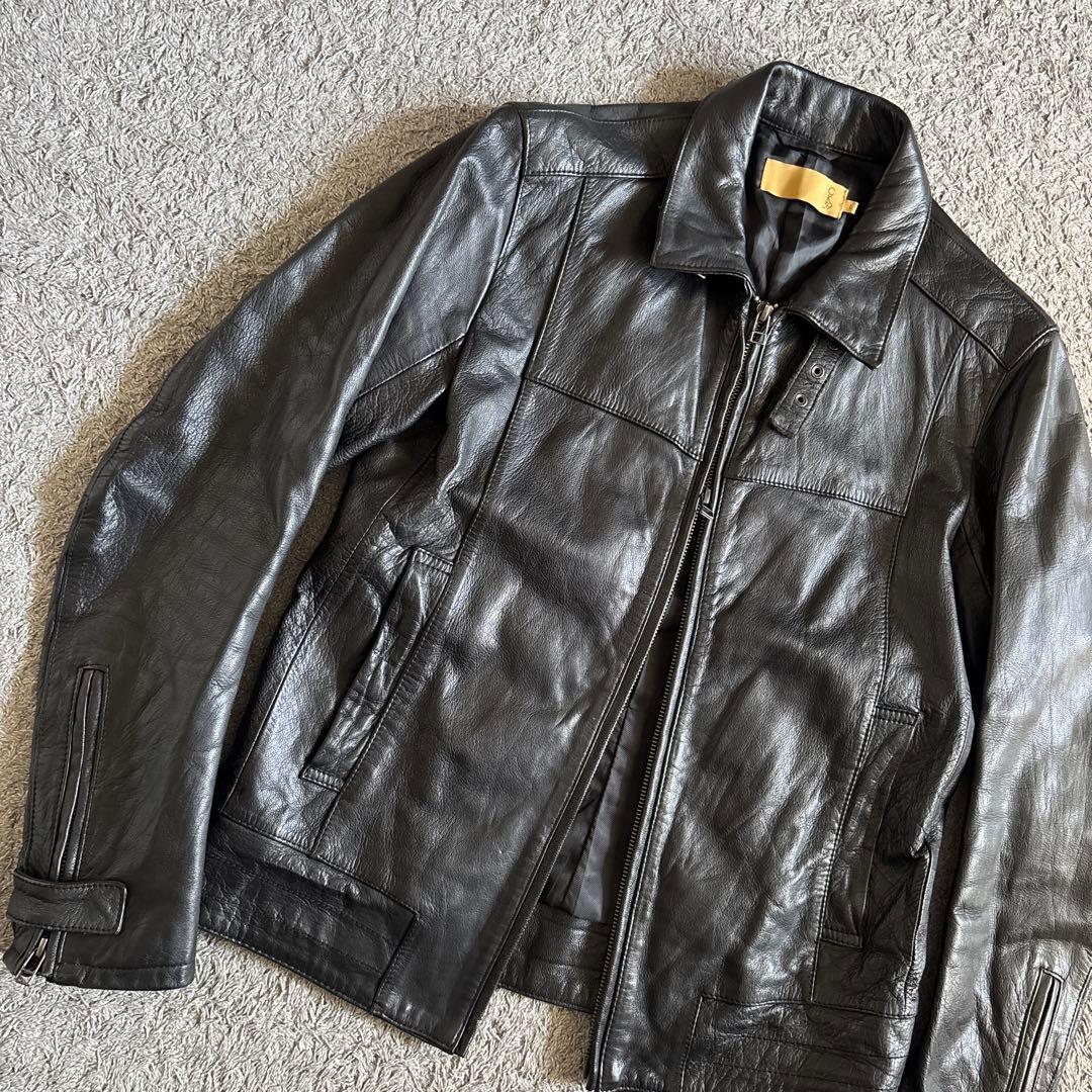 ジャケット・アウター y2k CK39 goatskin leather jacket vintage