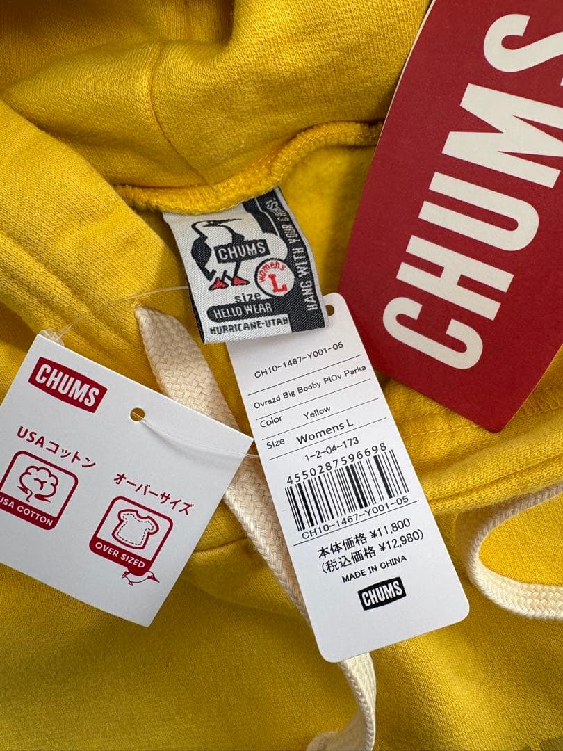 CHUMS フーディsizeL⭐︎レディース新品タグ付