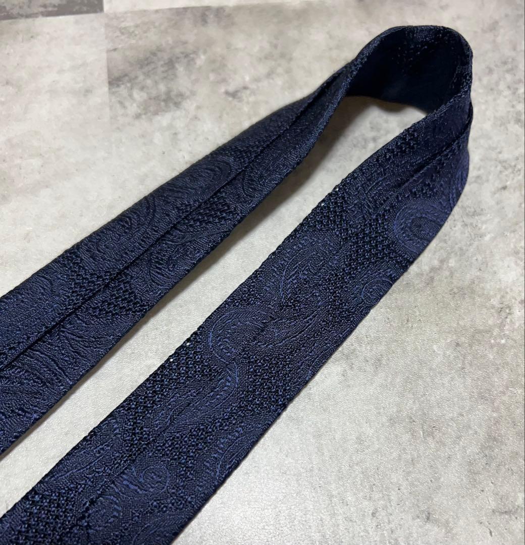 J.PRESS ネクタイ ネイビー ペイズリー柄 刺繍