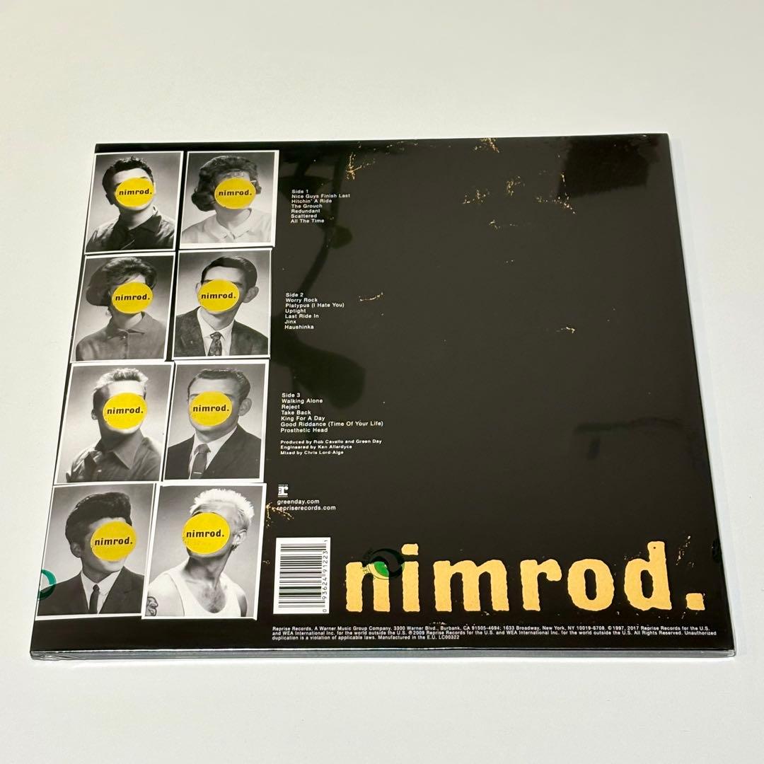 Green Day nimrod. 20周年記念アナログレコード ニムロッド