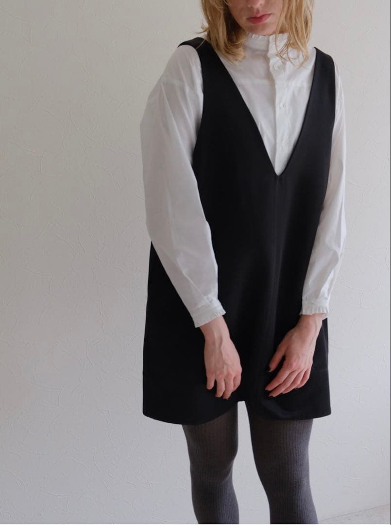 ワンピース ella_selectshop satin twill jumper skirt
