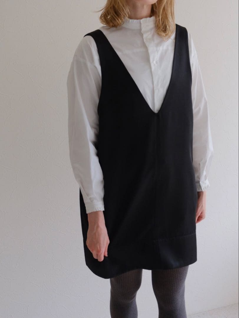 ワンピース ella_selectshop satin twill jumper skirt
