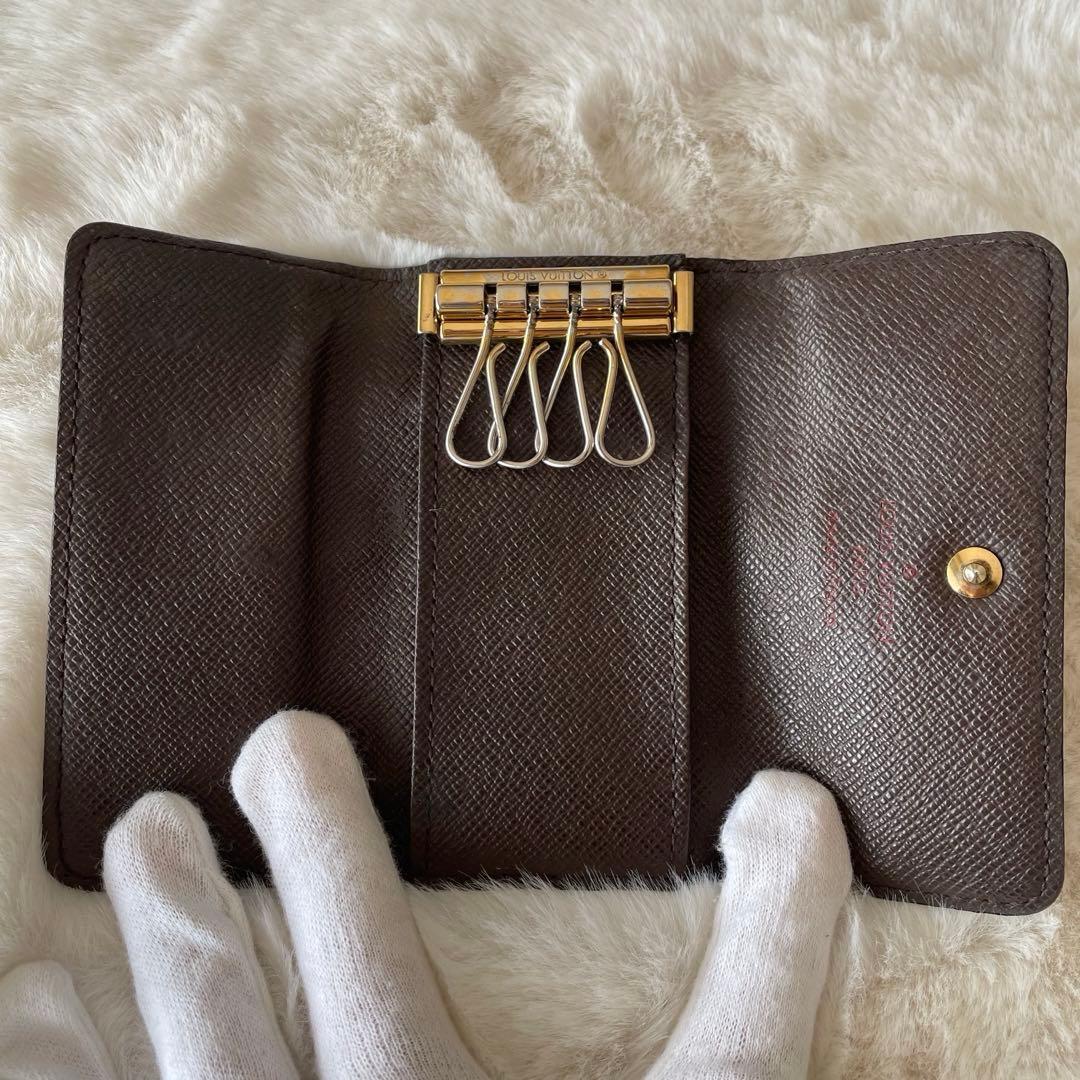 Louis Vuitton☆ダミエ・エベヌ　ミュルティクレ4　キーケース　4連