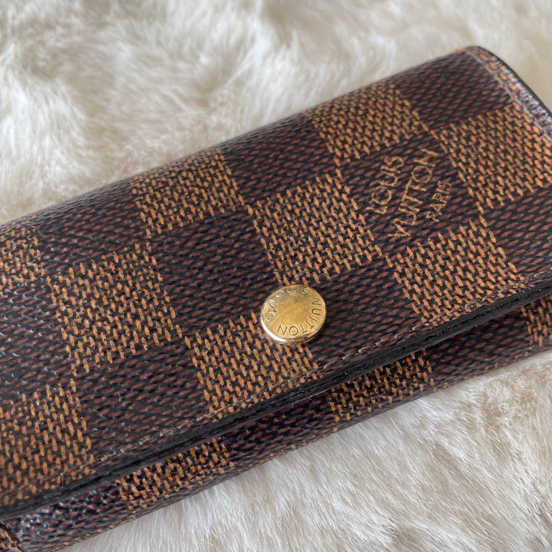 Louis Vuitton☆ダミエ・エベヌ　ミュルティクレ4　キーケース　4連