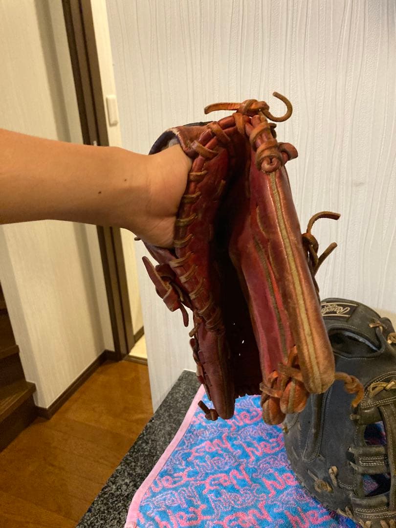 中学硬式野球　ゴリゴリの左利きグローブ3点セット