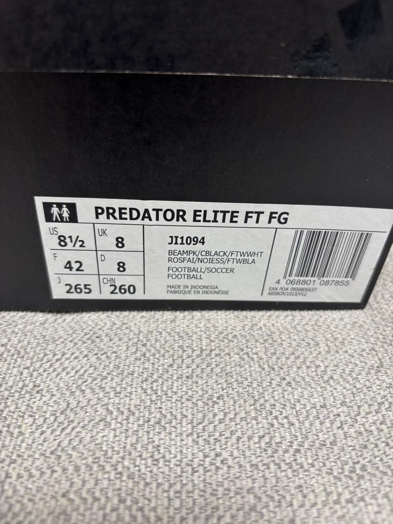 プレデター ELITE FT FG エリートFT 26.5cm ベッカム