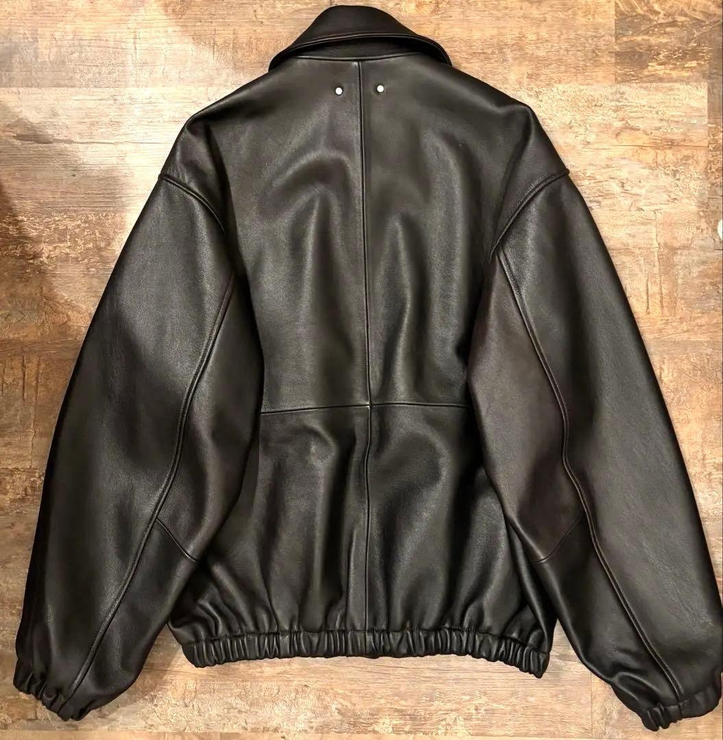 ジャケット・アウター 25SS ssstein LEATHER ZIP SHORT JACKET S