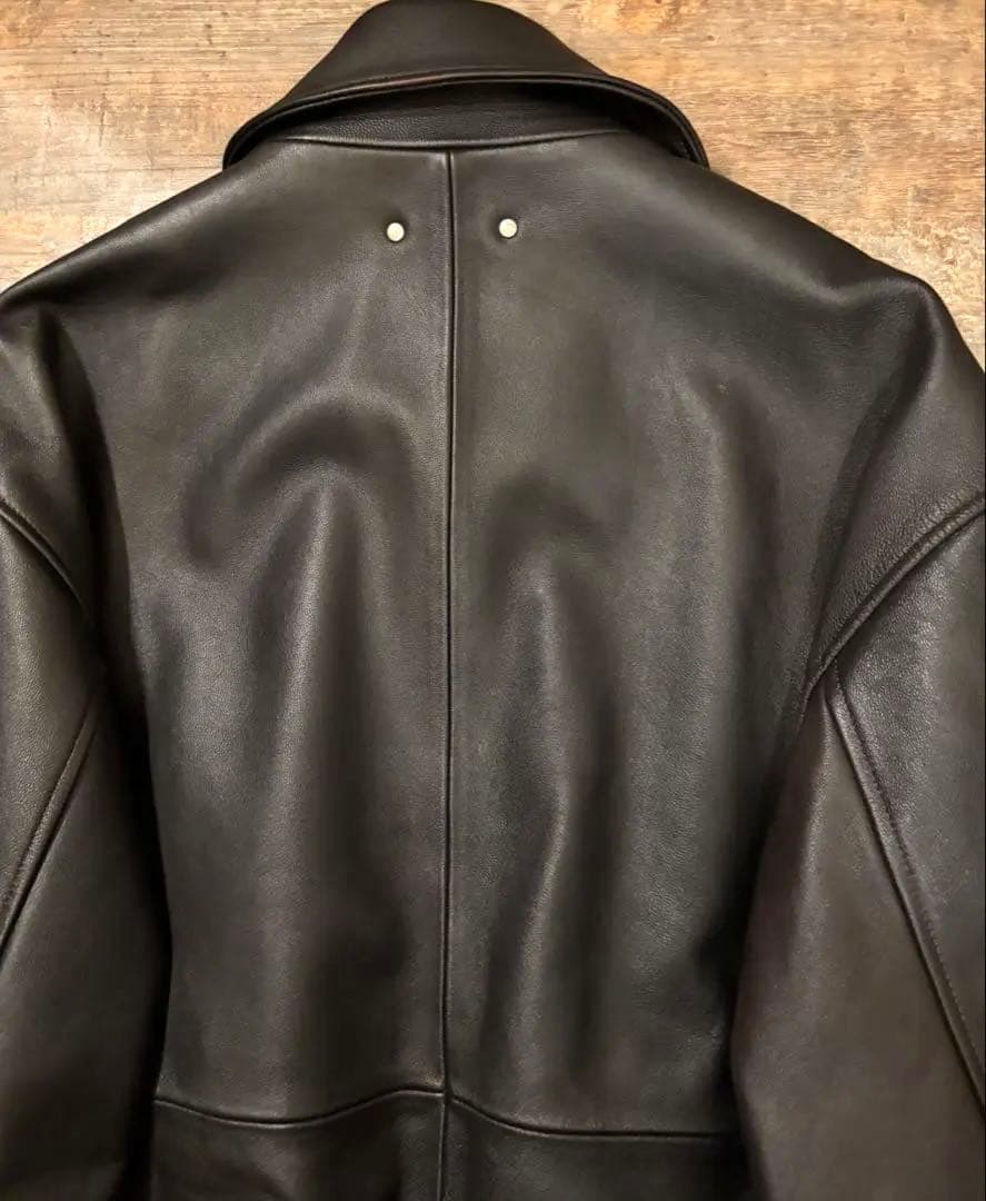 ジャケット・アウター 25SS ssstein LEATHER ZIP SHORT JACKET S