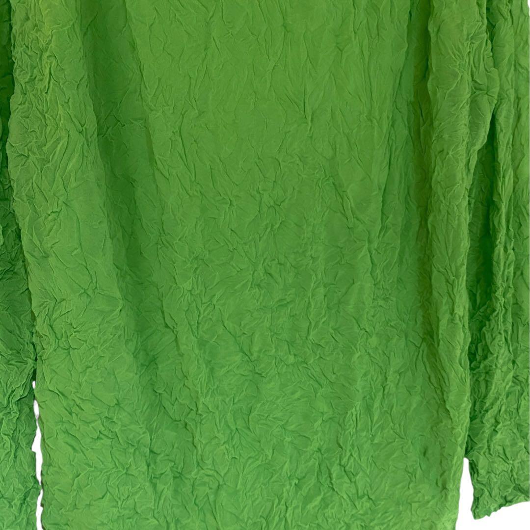 【極美品】イッセイミヤケ ミー プリーツ シワ加工 トップス シャツ 長袖 T