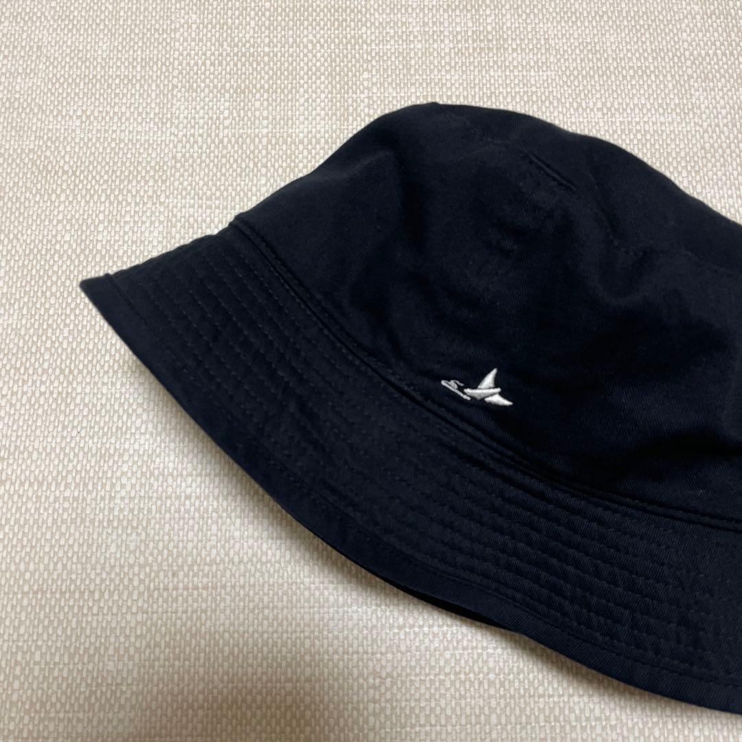[美品]DESCENDANT ディセンダント ロゴバケットハット hat 黒