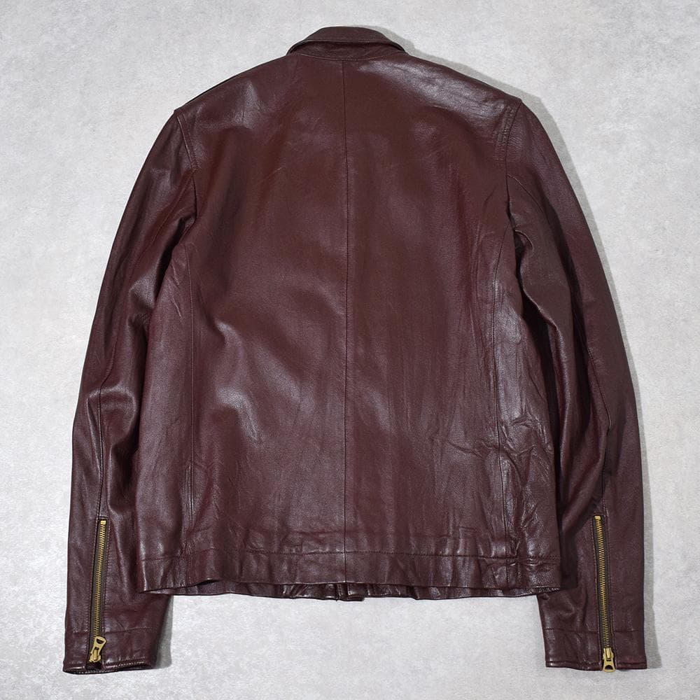 ポールスミス R.NEWBOLD 羊革 A-2 レザーフライトジャケット L