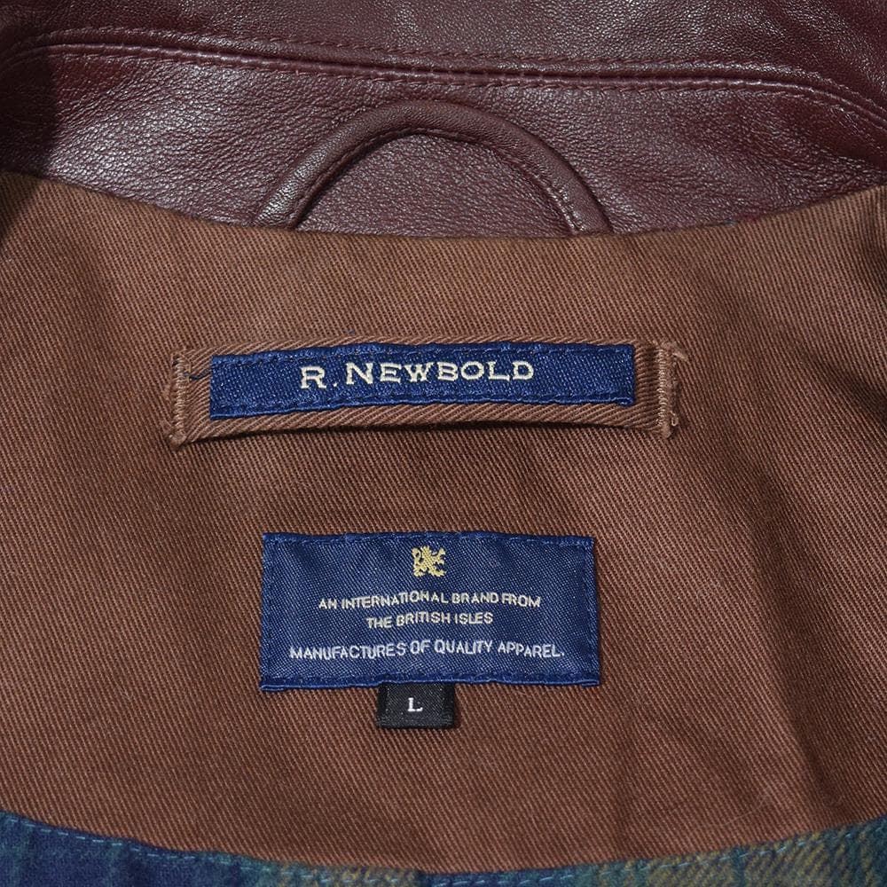 ポールスミス R.NEWBOLD 羊革 A-2 レザーフライトジャケット L