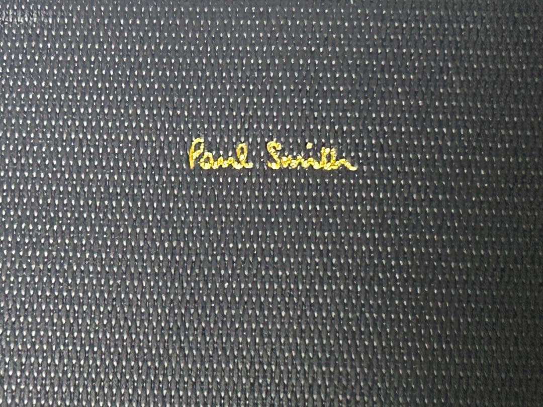 Paul Smith カラーブロックレザー トートバッグ バイカラー　ネイビー