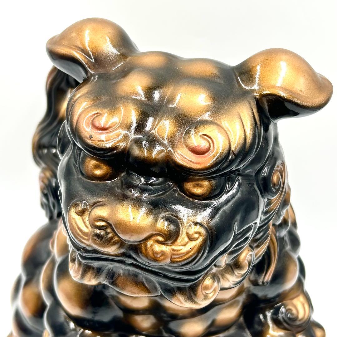 九谷焼 玉乗り獅子 陶器 工芸品 狛犬 開運 縁起物 魔除け