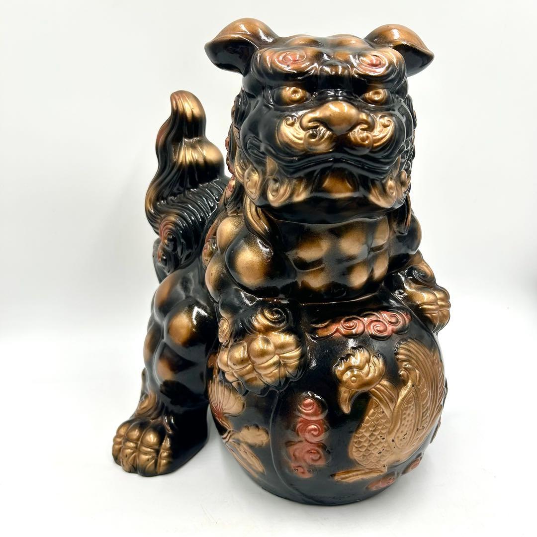九谷焼 玉乗り獅子 陶器 工芸品 狛犬 開運 縁起物 魔除け