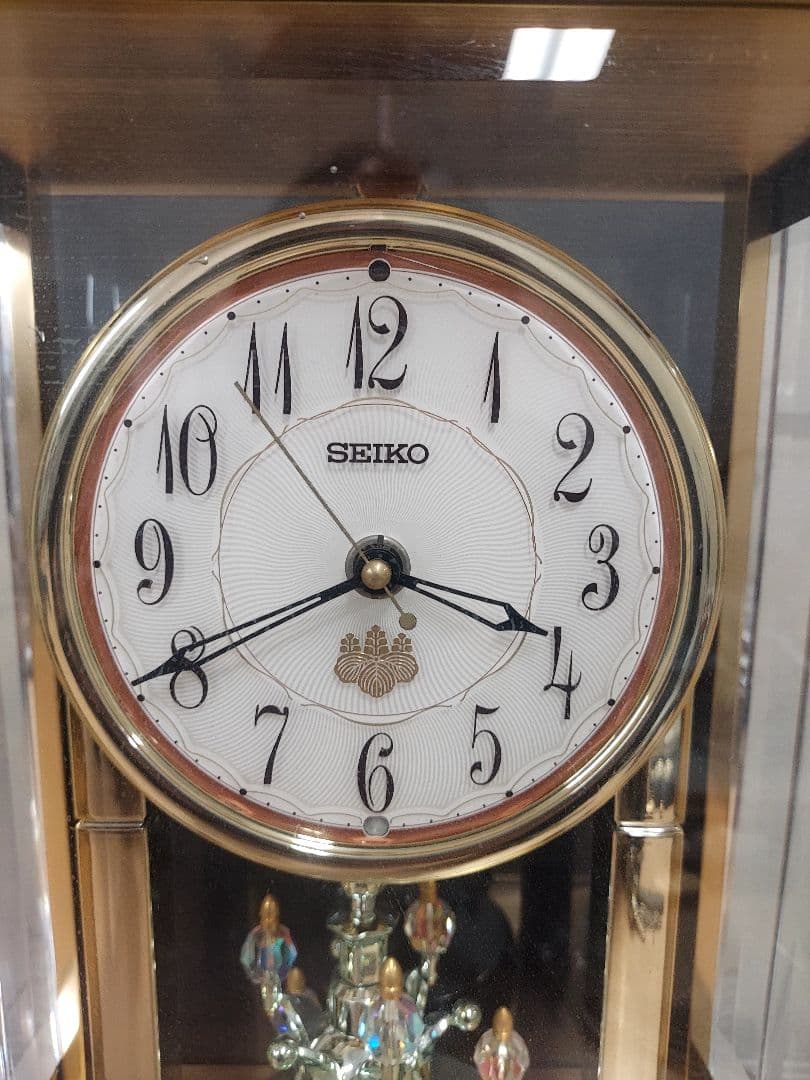 SEIKO 電波置時計 　贈内閣総理大臣　蛇紋石　非売品