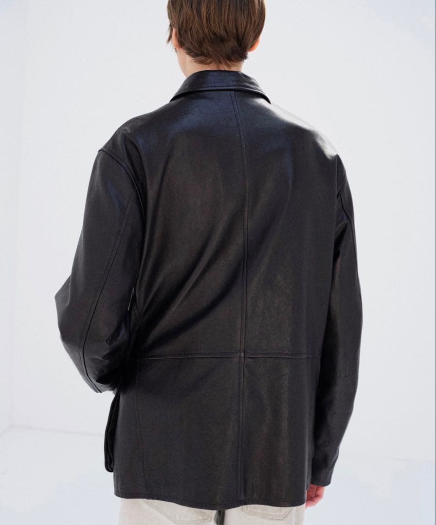 【デュオ】TEXTURED LAMB LEATHER BLOUSON 4