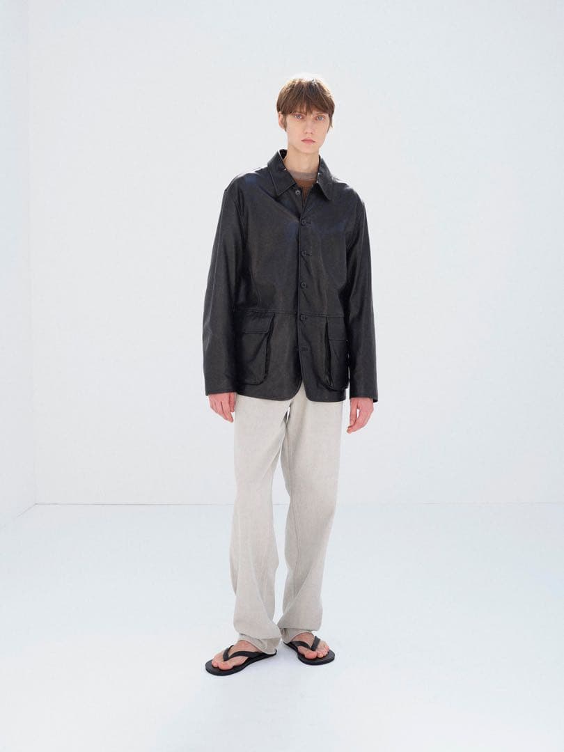 【デュオ】TEXTURED LAMB LEATHER BLOUSON 4