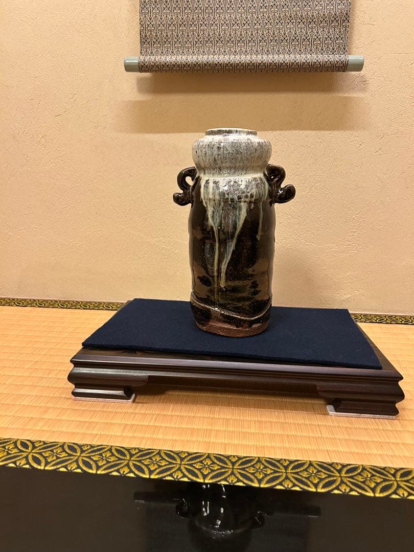 蓮見重義作　朝鮮唐津花入